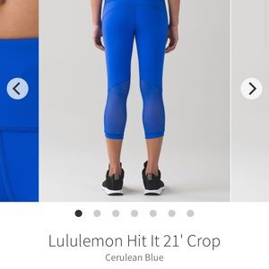 Lululemon Hit It Crop Size 8